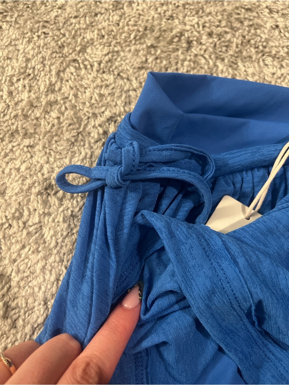 NWT AS Romi Blue Ruched Active Skort Shorts - Picture 5 of 5